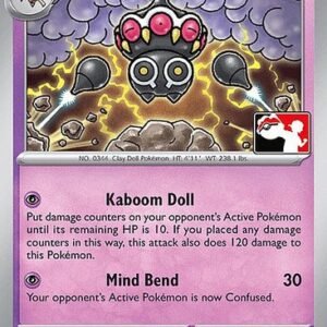 SV Obsidian Flames 095/197 Claydol (Prize Pack League Promo Non-Holo)