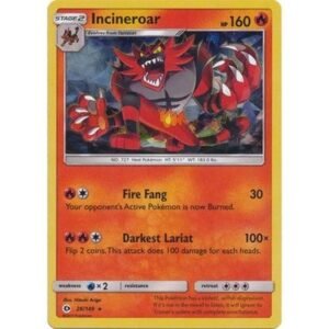 Sun and Moon (Base Set) 26/149 Incineroar (Shatter Holo)