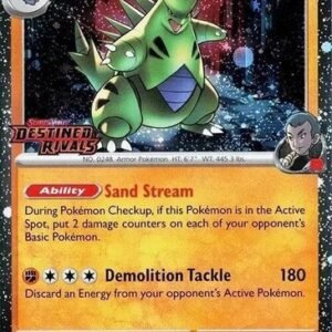 SV Destined Rivals 096/182 Team Rocket's Tyranitar (Cosmo Holo Destined Rivals Stamp)