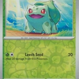 Scarlet & Violet 151 001/165 Bulbasaur (Reverse Holo)