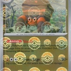 SV Black Bolt 052/086 Crustle (POKE BALL Reverse Holo)