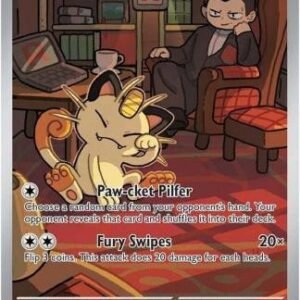 SV Destined Rivals 203/182 Team Rocket’s Meowth (Illustration Rare)