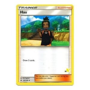 Sun and Moon (Base Set) 120/149 Hau (Pikachu Symbol 42)