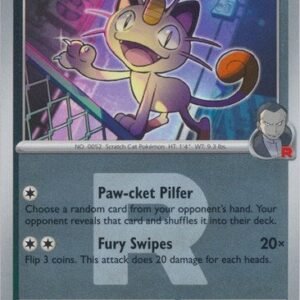 ME Ascended Heroes 161/217 Team Rocket's Meowth (Reverse Holo ROCKET SYMBOL)