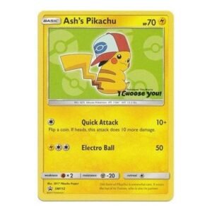 Sun & Moon Promo SM112 Ash's Pikachu (Green)