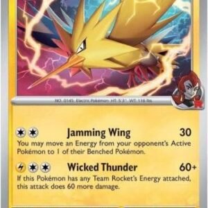 SV Destined Rivals 070/182 Team Rocket’s Zapdos (Holo)