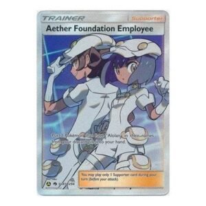 SM Lost Thunder SV81/SV94 Aether Foundation Employee (Hidden Fates Shiny Vault Full Art)