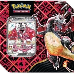 Paldean Fates Large Tin Charizard ex