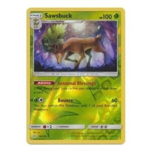 SM Cosmic Eclipse 016/236 Sawsbuck (Reverse Holo)