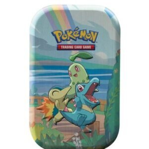 EMPTY Celebrations Mini Tin Gen 2 (Chikortia, Cyndaquil, Totodile)