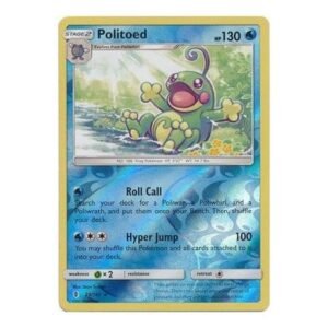 SM Guardians Rising 25/145 Politoed (Reverse Holo)