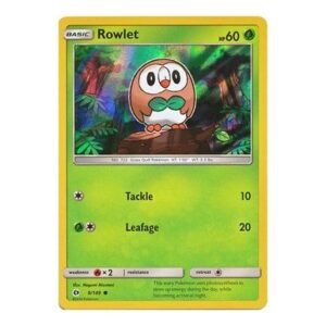 Sun and Moon (Base Set) 9/149 Rowlet (Holo)