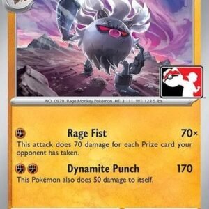 Scarlet & Violet (Base Set) 109/198 Annihilape (Prize Pack League Promo Non-Holo)