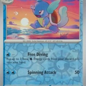 Scarlet & Violet 151 008/165 Wartortle (Reverse Holo)