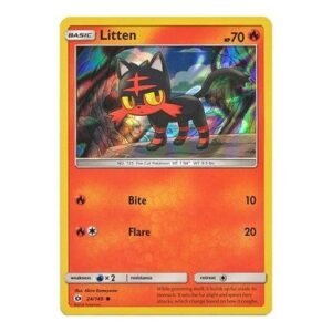 Sun and Moon (Base Set) 24/149 Litten (Holo)