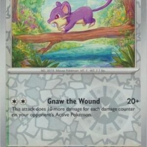 Scarlet & Violet 151 019/165 Rattata (Reverse Holo)