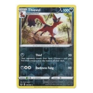 Sword & Shield (Base) 126/202 Thievul (Reverse Holo)