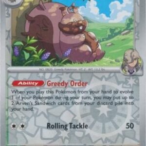 SV Destined Rivals 159/182 Arven's Greedent (Reverse Holo)