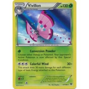 XY Base Set 17/146 Vivillon (Pink) (Holo)