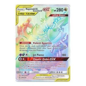SM Cosmic Eclipse 260/236 Naganadel & Guzzlord GX (Tag Team Rainbow Rare )