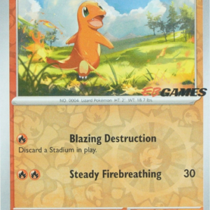 Scarlet & Violet 151 004/165 Charmander (Reverse Holo EB Games Stamp)