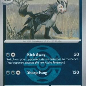 ME Ascended Heroes 129/217 Mightyena (Reverse Holo BALL SYMBOL)