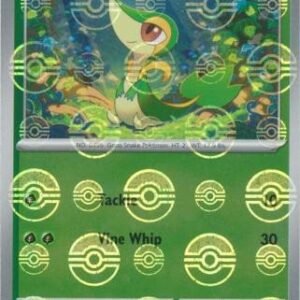 SV Black Bolt 001/086 Snivy (POKE BALL Reverse Holo)