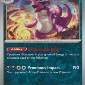 Scarlet & Violet 151 034/165 Nidoking (Reverse Holo)
