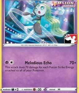 Fusion Strike 124/264 Meloetta (Prize Pack League Promo Non-Holo)