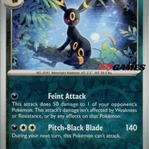 SV Obsidian Flames 130/197 Umbreon (Reverse Holo EB Games Stamp)