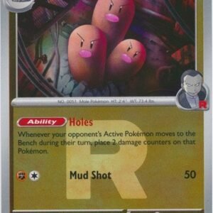 ME Ascended Heroes 101/217 Team Rocket's Dugtrio (Reverse Holo ROCKET SYMBOL)