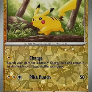 Scarlet & Violet 151 025/165 Pikachu (Cosmo Holo Reverse Holo)