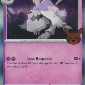 Scarlet & Violet (Base Set) 106/198 Houndstone (Pikachu Pumpkin Holo Stamp)