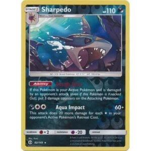 Sun and Moon (Base Set) 82/149 Sharpedo (Reverse Holo)