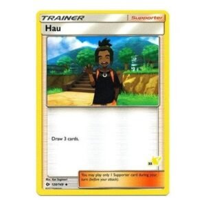 Sun and Moon (Base Set) 120/149 Hau (Pikachu Symbol 33)