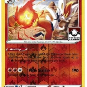 Sword & Shield (Base) 034/202 Cinderace (Pokemon League Promo)