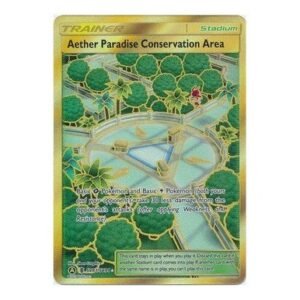 SM Guardians Rising SV87/SV94 Aether Paradise Conservation Area (Hidden Fates Shiny Vault Secret Rare)