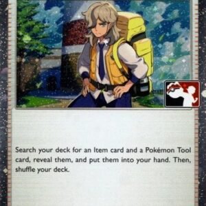 Scarlet & Violet (Base Set) 166/198 Arven (Prize Pack League Promo Cosmo Holo)
