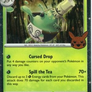 SV Twilight Masquerade 022/167 Sinistcha (Pikachu Pumpkin Cosmo Holo Stamp)