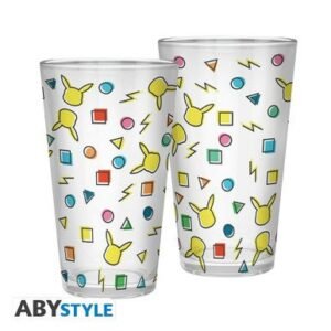 Pokemon Pikachu Pattern 400ml Glass