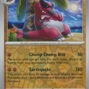 Scarlet & Violet (Base Set) 117/198 Krookodile (Reverse Holo)