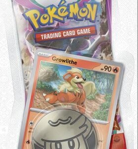 Scarlet and Violet Paldea Evolved 1 Pack Checklane Blister Growlithe