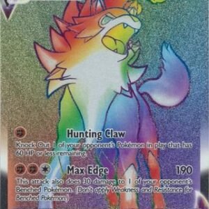 Evolving Skies 213/203 Lycanroc VMAX (Rainbow Rare)