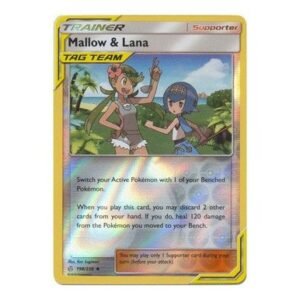 SM Cosmic Eclipse 198/236 Mallow & Lana (Tag Team) (Reverse Holo)