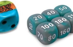 Paldea Evolved Multi Coloured w/ Grey & Turquoise (small) Dice