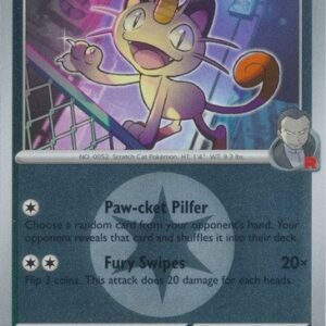 ME Ascended Heroes 161/217 Team Rocket's Meowth (Reverse Holo ENERGY SYMBOL)