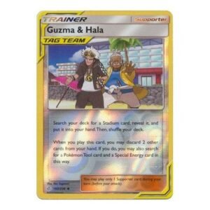 SM Cosmic Eclipse 193/236 Guzma & Hala (Tag Team) (Reverse Holo)