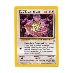 Pokemon Black Star Promo 18 Team Rocket's Meowth