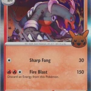 Scarlet & Violet (Base Set) 034/198 Houndoom (Pikachu Pumpkin Holo Stamp)