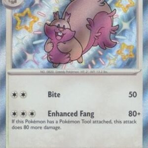 SV Paldean Fates 206/091 Greedent (Holo Shiny)
